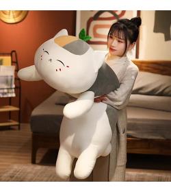 猫老师卡通可爱表情猫咪抱枕靠枕