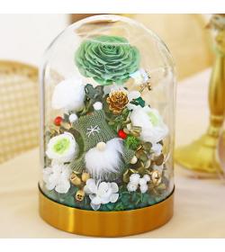 永生花：圣诞快乐 绿色款