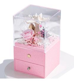 永生花：海星小夜灯 粉色款