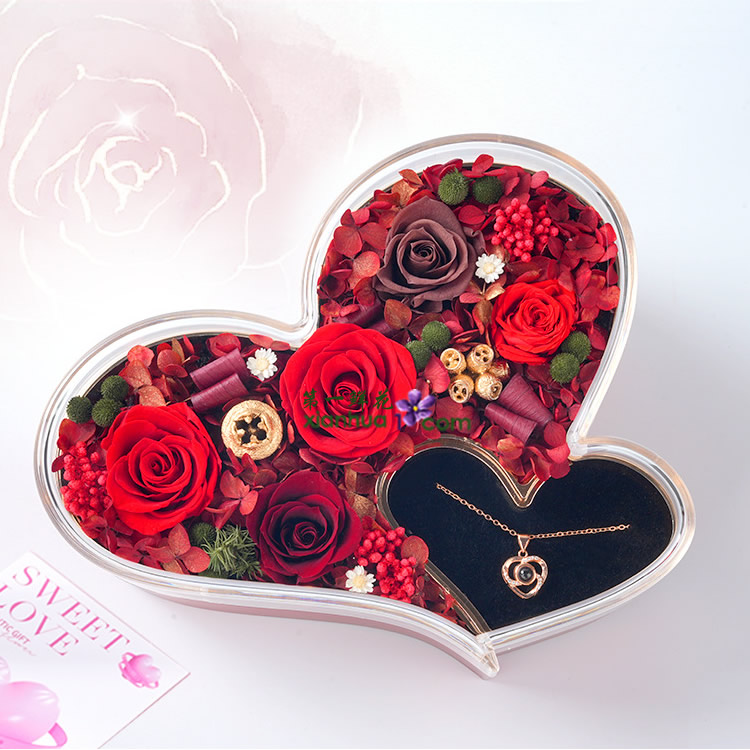 心心相印礼盒 紫红色款